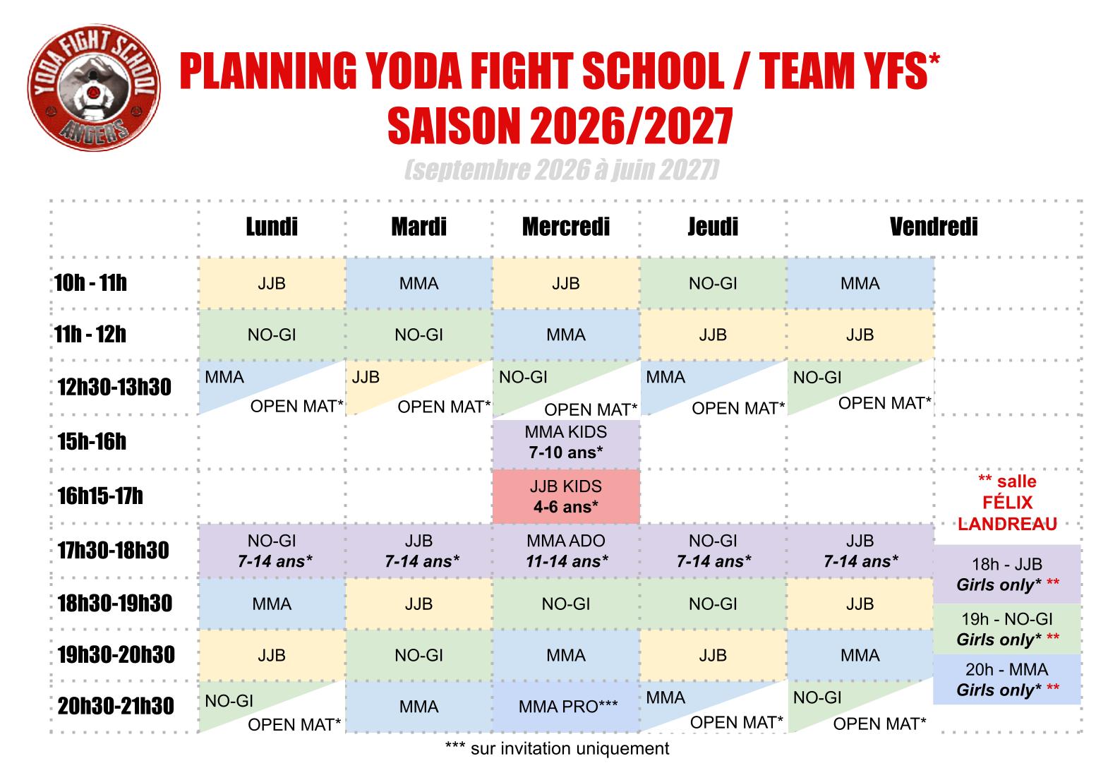 Planning YFS 2026-2027
